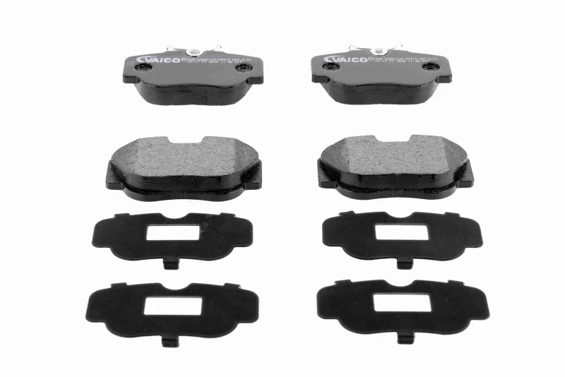 Image of VAICO V30-8103 Brake pad set Front Axle, excl. wear warning contact, with spring, Q+, original equipment manufacturer quality, with brake caliper scre