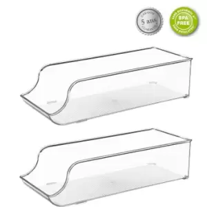 Image of 5Five Set of 2 Fridge Smart 9 Can Storage Boxes