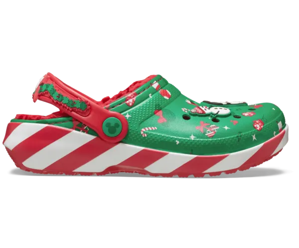 image of Crocs Kids Mickey Mouse Holiday Lined Clogs Multi C12