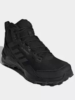 Image of adidas Terrex Ax4 Mid Gore-tex Hiking Shoes, Grey/Orange, Size 12.5, Men