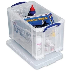 Image of Really Useful 24L A4 Suspension File Box Clear