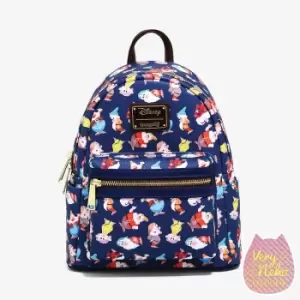 Image of Loungefly Snow White Dwarfs AOP Mini Backpack - VeryNeko Exclusive