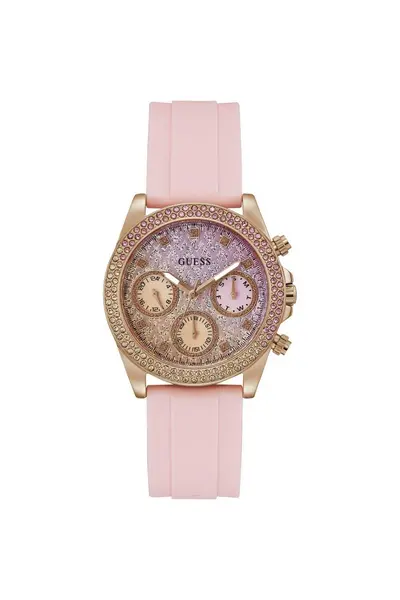 image of Sparkling Pink Stainless Steel Fashion Analogue Watch - Gw0032L4