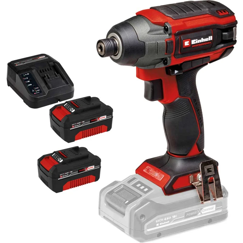 Image of Einhell Professional TP-CI 18/220 Li BL 18v Cordless Brushless Impact Driver TP-CI 18/220 Li BL Batteries: 2 x 4ah Li-ion