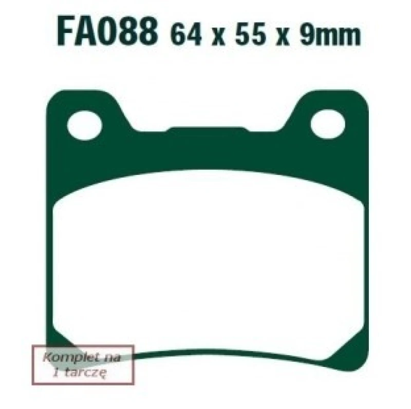 Image of EBC Brakes Brake pad set EBC Brakes FA088