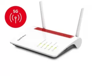 image of FRITZ!Box 6850 5G Edition International - WiFi 5 (802.11ac) - Dual Band (2.4 GHz / 5 GHz) - Ethernet LAN - 3G - White - Tabletop Router