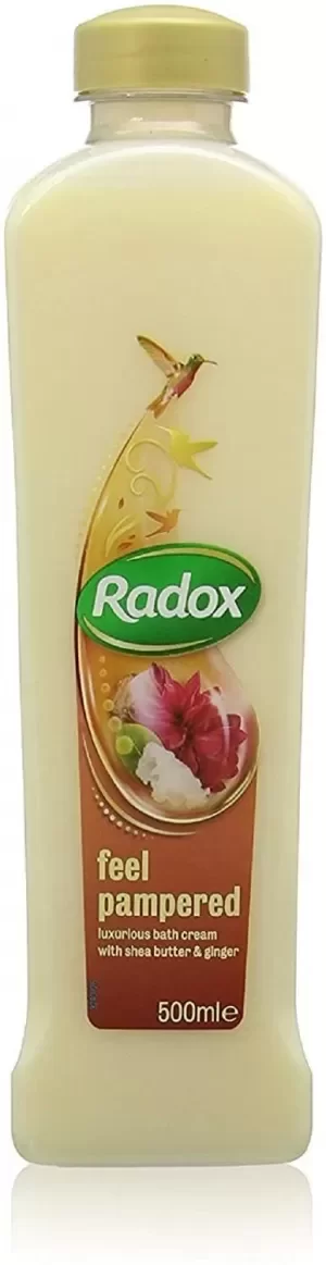 image of Radox Nourish Shea Butter and Ginger Bath Soak 500ml