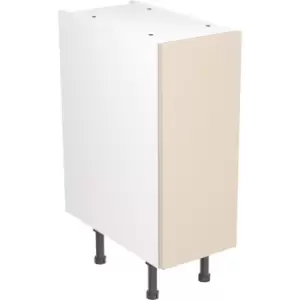 Image of Kitchen Kit Flatpack Slab Kitchen Cabinet Base Unit Super Gloss 300mm in Cashmere MFC