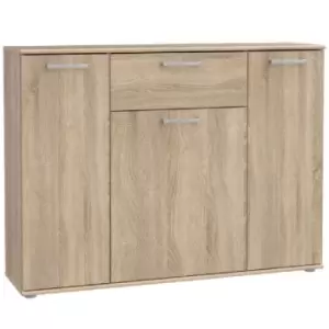 Image of FWStyle Sonoma Light Oak Effect Wide Home Office Sideboard