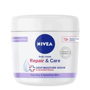 image of Nivea Repair and Care Fragrance-Free Body Lotion 400ml