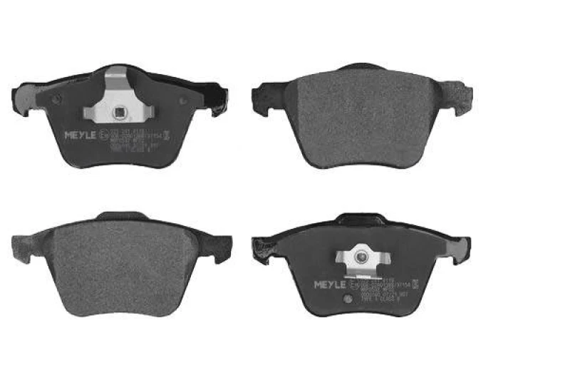 Image of MEYLE 025 241 4119 Brake pad set Front Axle, excl. wear warning contact, Original Quality, with anti-squeak plate Brake Pad Set,disc brake (402)