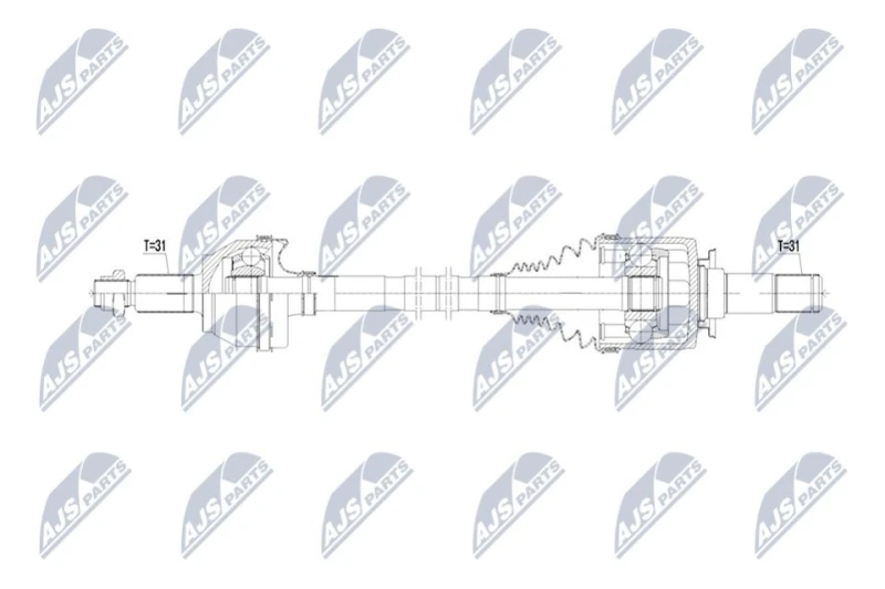 Image of NTY Drive shaft NTY NPW-LR-033