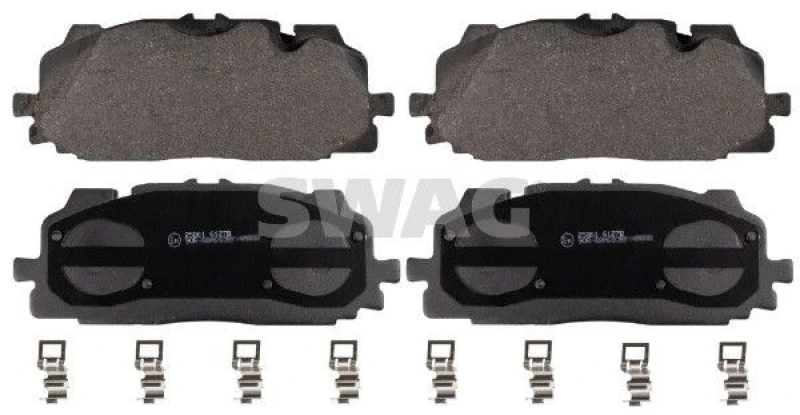 Image of Brake pad set SWAG 33 10 7558