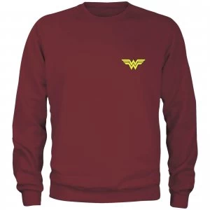 Image of DC Wonder Woman Unisex Sweatshirt - Burgundy - L