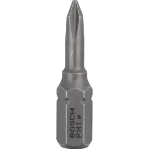Image of Bosch Extra Hard Phillips Screwdriver Bits PH1 25mm Pack of 3