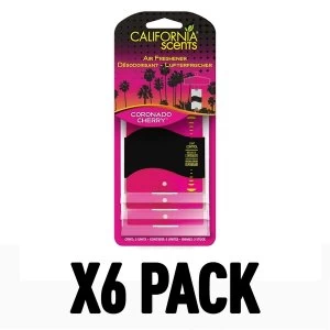 Image of Coronado Cherry (Pack Of 6) California Paper Car Scents