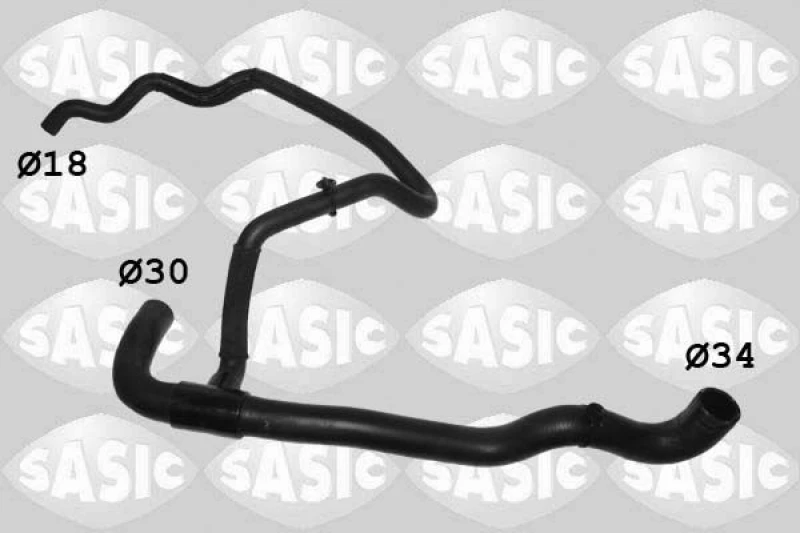Image of Radiator hose SASIC 3404210