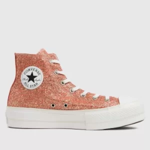 Converse Brown Lift Wabi Sabi Hi Trainers