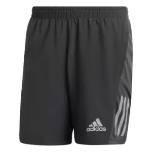 image of adidas Own the Run Shorts Mens - Grey Six / Reflective Silver