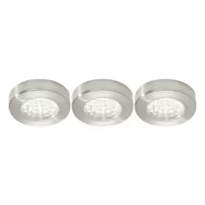 NxtGen Georgia Surface LED Under Cabinet Light 1.8W (3 Pack) Daylight 65° Brushed Nickel