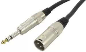 Image of XLR (M) To Stereo Jack Lead 1.5m