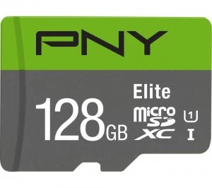 Image of PNY Elite 128GB MicroSDXC Memory Card