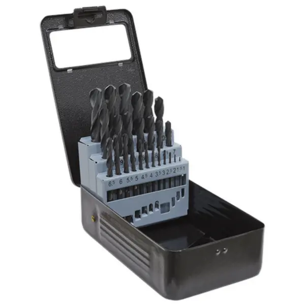 Image of Sealey HSS Roll Forged Drill Bit Set 25pc 1-13mm