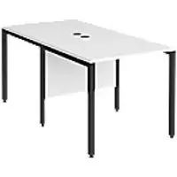 Image of Dams International Desk MB816BKWH 800 x 1,600 x 725 mm