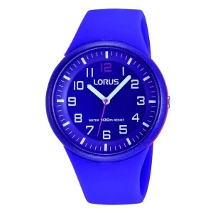 image of Lorus RRX57DX9 Youths Purple Sports Watch with Clear White Arabic Numerals