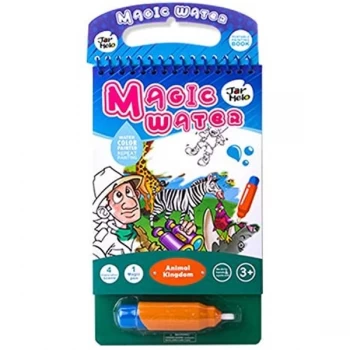 Magic Water Colouring Pad With Water Pen - Animal World