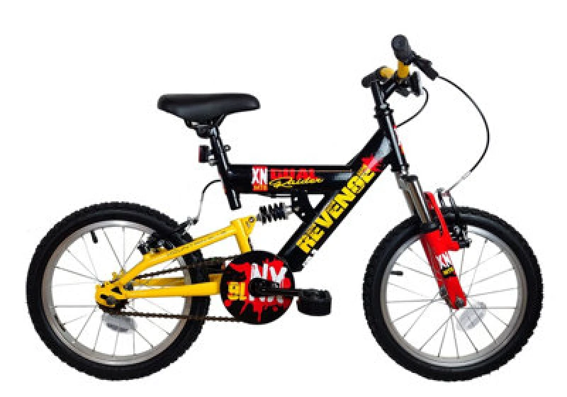 Image of XN Revenge Full Suspension Mountain Bike 16" Wheel Black
