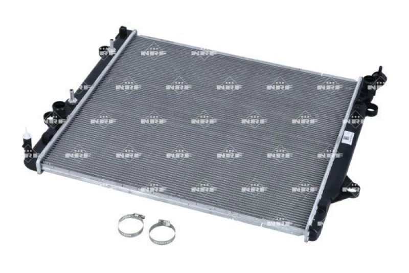 Image of NRF 56104 Engine radiator EASY FIT Brazed cooling fins, Aluminium, with mounting parts Aluminium Radiator,engine cooling (470)