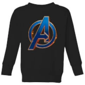 Image of Avengers Endgame Heroic Logo Kids Sweatshirt - Black - 11-12 Years