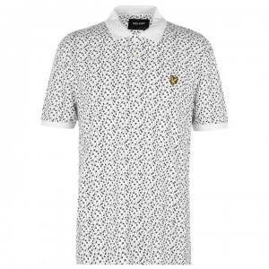 image of Lyle and Scott Print Polo Shirt - White Z678