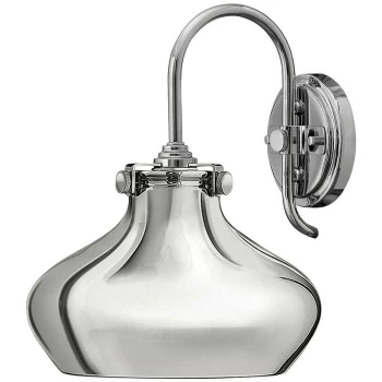 image of Hinkley Congress Dome Wall Light 1x E27 Chrome - Elstead