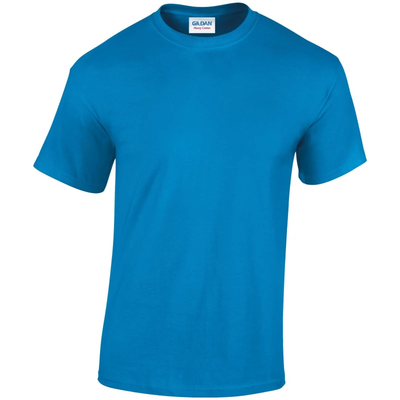 Image of Gildan Mens Heavy Cotton T-Shirt in Blue Size: 3XL Blue Male 3XL