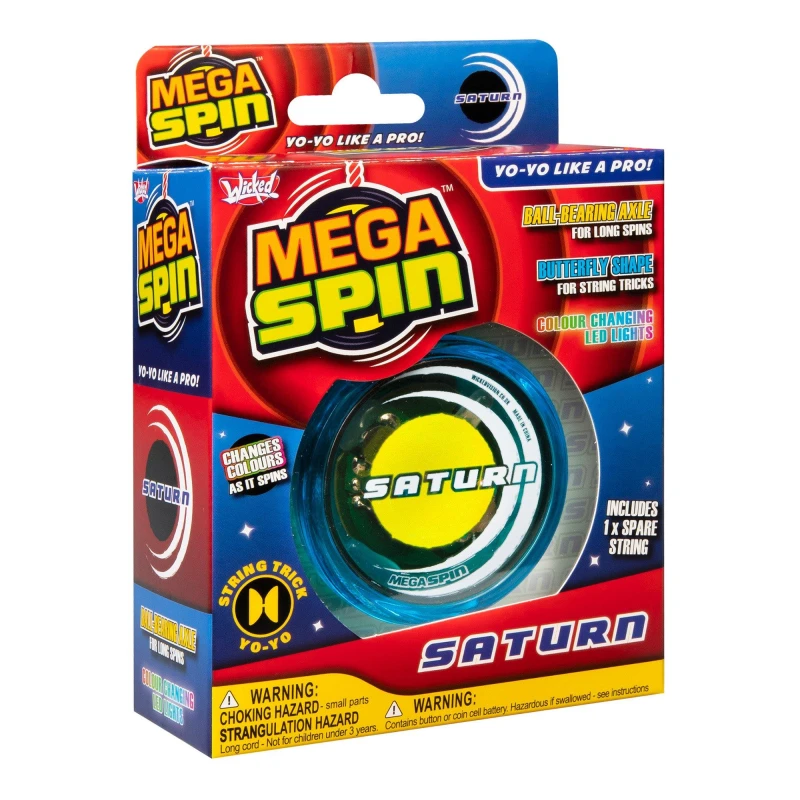 Image of Wicked Mega Spin Saturn Yo-Yo - Blue Blue One Size