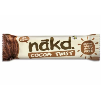 image of Cocoa Twist Bar - 30g x 18 - 90924 - Nakd