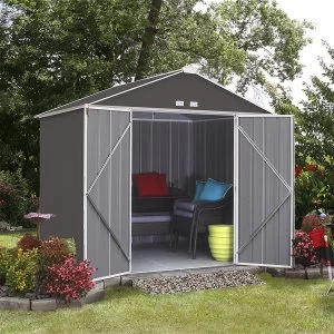 Image of Rowlinson 10 x 8 Metal Ezee Shed - Grey