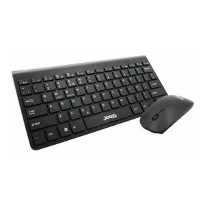 image of Jedel WS620 Bluetooth Desktop Kit, Slim Mini Keyboard, 800-1600 DPI Mouse, Black