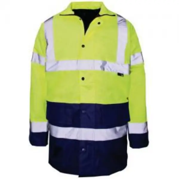 Image of ESE Direct Hi-Vis Parka Jacket - Yellow & Blue - Size Small 404698 Hi Vis Clothing
