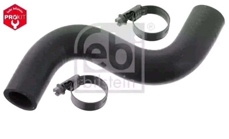 Image of FEBI BILSTEIN 49148 Radiator Hose OE Turbo NEW, EPDM (ethylene propylene diene Monomer (M-class) rubber), with clamps EPDM (ethylene propylene diene M