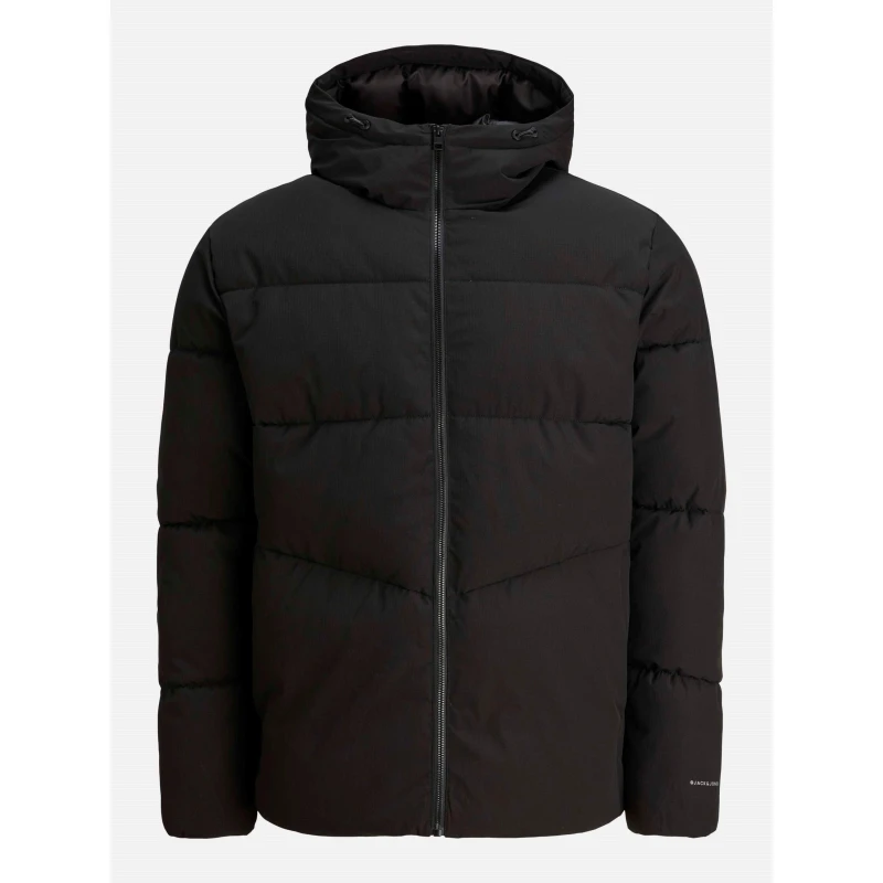 Image of Jack and Jones Global Jacket Short Puffer Jacket Mens Plus Black male 4XL