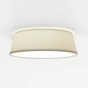 Image of Taiko Cylindrical 43cm Bowl Ceiling Light, Putty Fabric