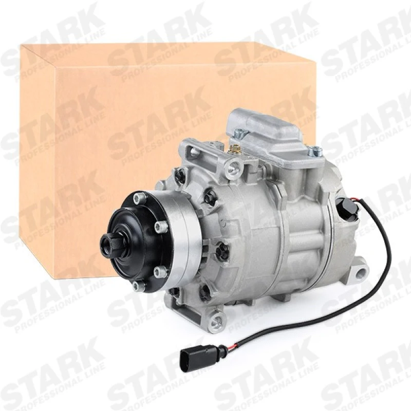 Image of STARK SKKM-0340192 AC Compressor PAG 46, Refrigerant: R134a, with PAG compressor oil Compressor,air conditioning (447)