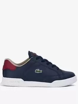 Image of Lacoste Childrens Lacoste Twin Serve Trainers, Blue, Size 10 Younger