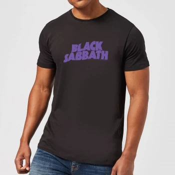 Image of Black Sabbath Logo Mens T-Shirt - Black - 3XL - Black