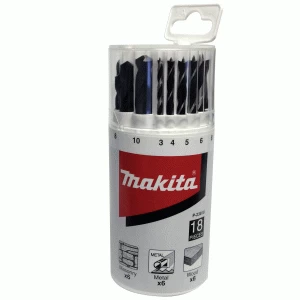 Image of Makita 18 Piece Assorted Drill Bit Bit Set