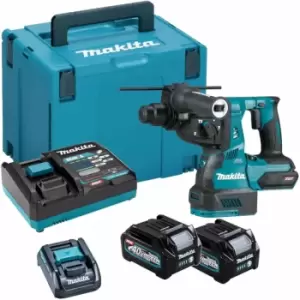 image of Makita HR003G 40v Max XGT Cordless Brushless SDS Plus Drill 2 x 2.5ah Li-ion Charger Case