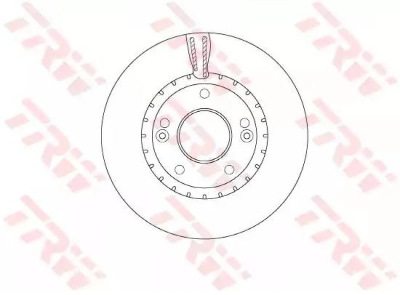 Image of Brake disc TRW DF6628